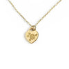 2 Person Heart Necklace in Solid 9ct Gold