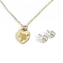  Heart Collection Set in Gold & Silver